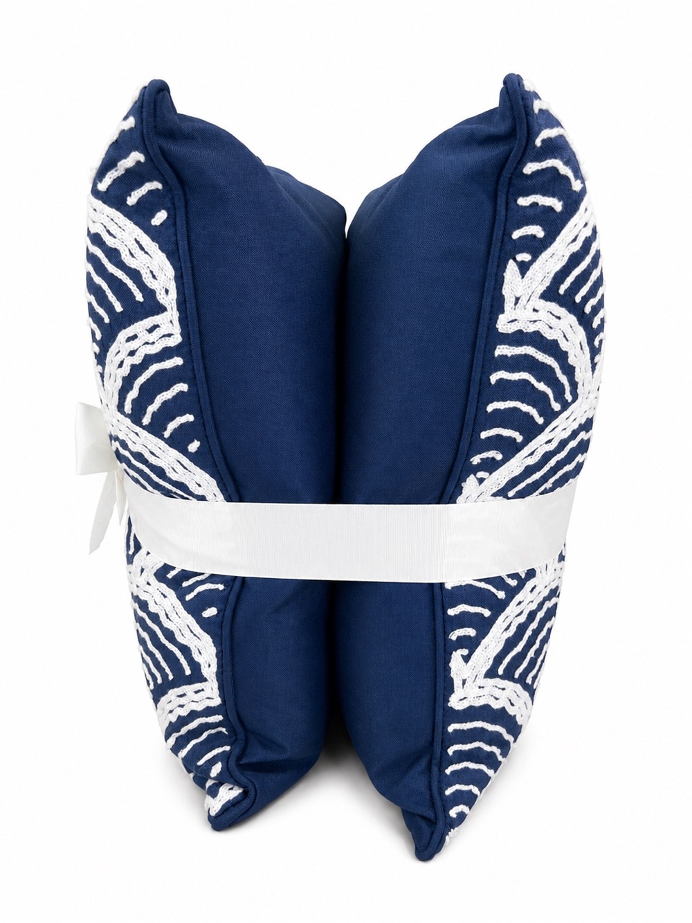 Montauk Manor Navy & White Decorative Pillows Indoor/Outdoor 2pk - Picture 2 of 2